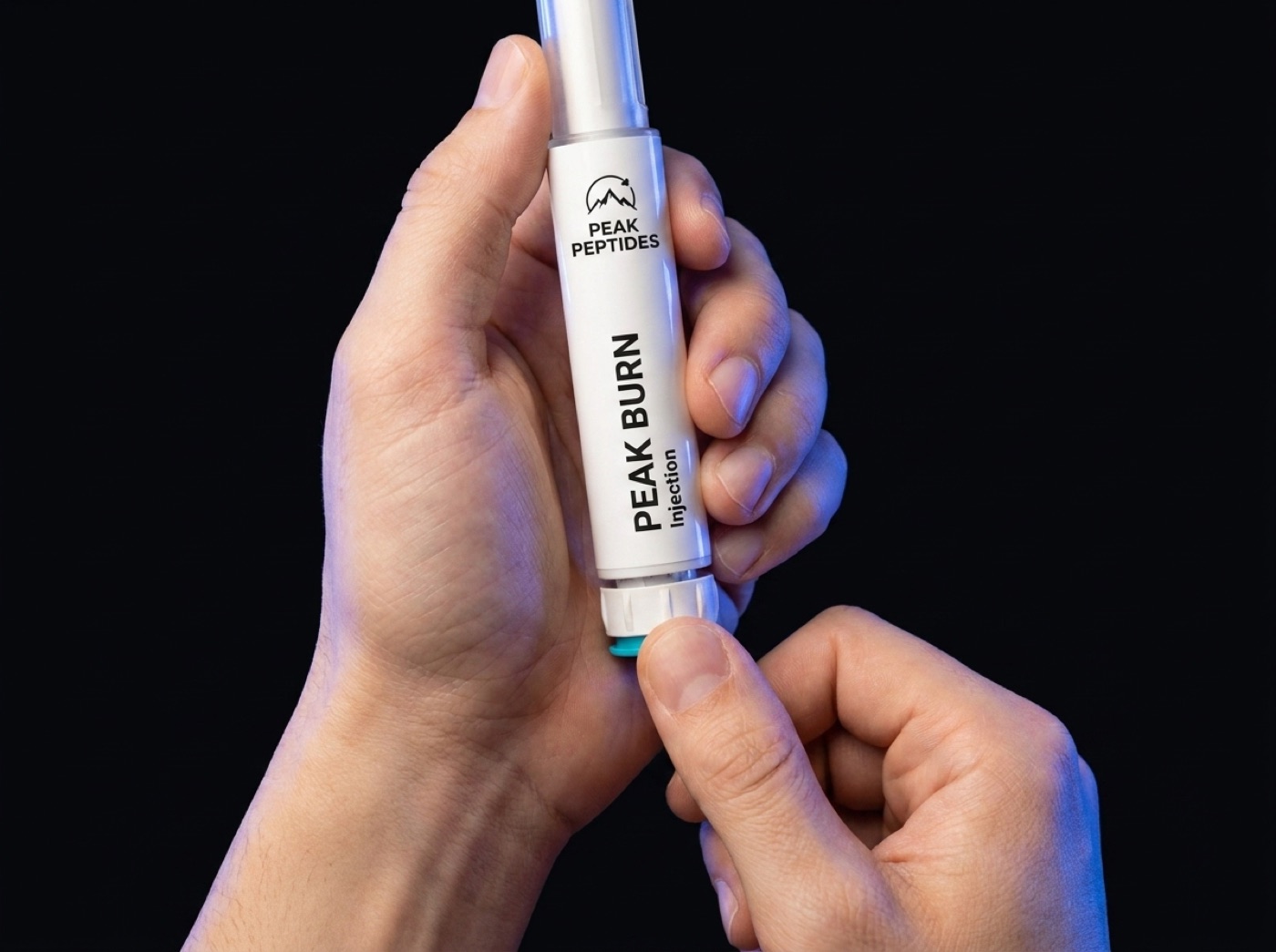 Peak Burn pen in hand