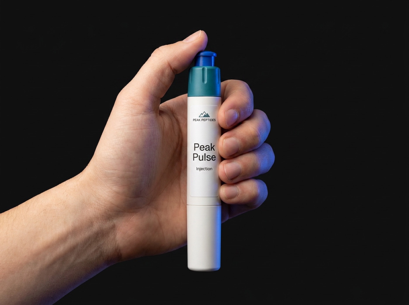 Peak Pulse pen in hand